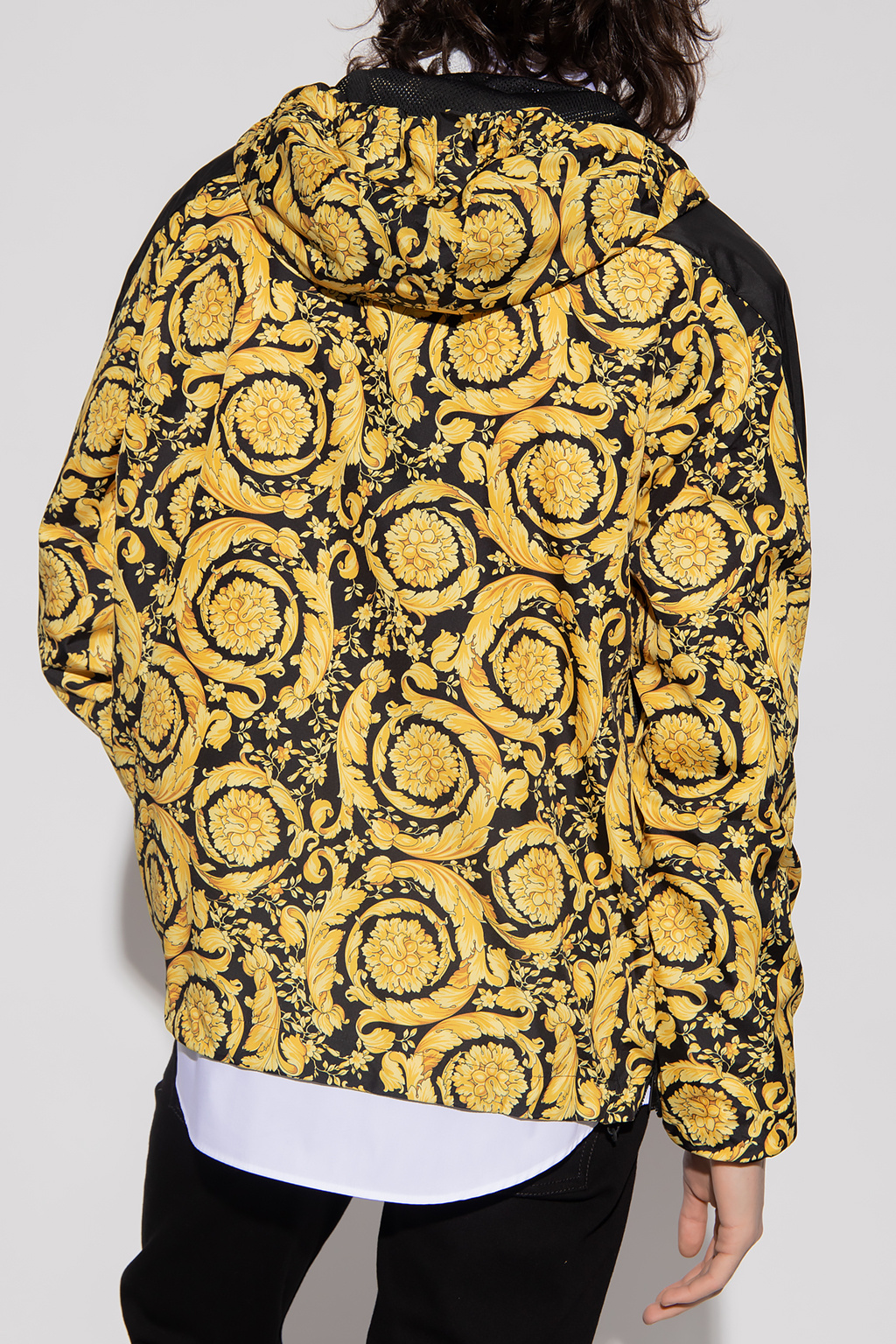 ジャケット・アウター VERSACE Baroque Jacket Versace Blouson Back Print Medusa Gold Baroque Jacket Men's i10407